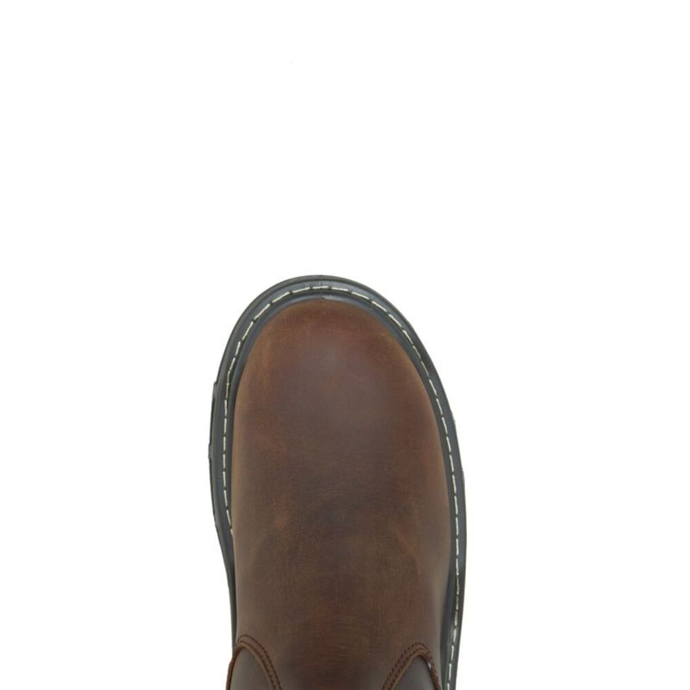Wolverine Mens Raider Durashocks Waterproof 10" Wellington Brown Boots (NWT) - Picture 5 of 5